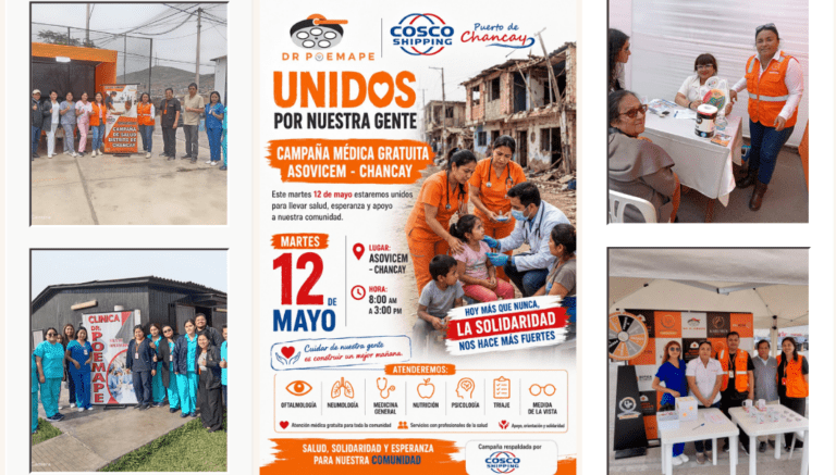 Corporación de Salud Villa de Arnedo lidera campaña médica gratuita en beneficio de las familias de ASOVICEM Chancay
